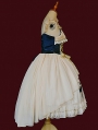 Immortal Song Beige/Black Ruffle Square Neckline Classic Lolita JSK Dress