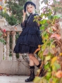 Dawn Tower Black Bowknot Empire Waist Sweet Lolita JSK Dress