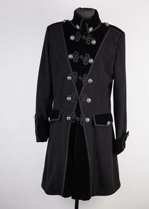 Black Winter Gothic Coat for Men