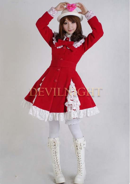 Sweet Lace Princess Bow Winter Lolita Coat