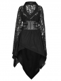 Black Gothic Skull Rose Kimono Dress with Corset