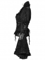 Black Gothic Gorgeous Palace Lace Flared Sleeve Shirt for Women