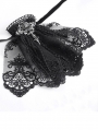 Black Gothic Retro Lace Embroidery Pendant Bow Tie for Men