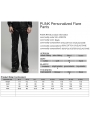Black Printed Gothic Punk Personalized Splicing Flare Pants for Men