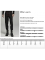 Black and Red Gothic Punk Double Zipper Military Pants for Men