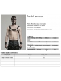 Black Gothic Punk PU Leather Harness for Men