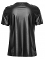 Black Gothic Punk Techwear Short Sleeve T-Shirt for Men