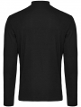 Black  Gothic Punk Mesh Splicing Long Sleeve T-Shirt for Men