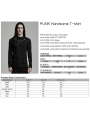 Black  Gothic Punk Mesh Splicing Long Sleeve T-Shirt for Men