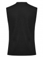 Black Gothic Punk Rivets Daily Knitted Tank Top for Men