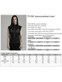 Black Gothic Punk Metal Personalized 3D Pocket Vest for Men