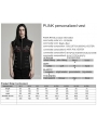 Black and Red Gothic Punk Metal Personalized 3D Pocket Vest for Men