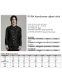 Black Gothic Punk Handsome Spiked Long Sleeve Shirt for Men