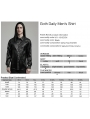 Black Gothic Daily Crack Leather Textured Fitted Men's Shirt