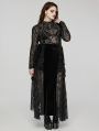 Black Gothic Velvet and Lace Plus Size Sexy Skirt