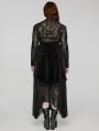 Black Gothic Velvet and Lace Plus Size Sexy Skirt