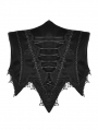 Black Gothic Retro Irregular Lace-Up Underbust Corset Waistband for Women