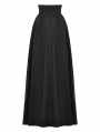 Black Gothic Elegant Heart-shaped Embroidered Lace Maxi Skirt