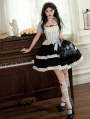 Mint Green and Black Fake Two-Pieces Classic Lolita OP Dress