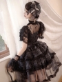 Black Elegant Butterfly and Sword Print Gothic Lolita JSK Dress