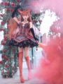 Black and Red Dark Bat Embroidery Zipper Gothic Lolita JSK Dress