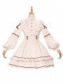 Ivory Shepherdess Long Sleeves Multi-Layer Ruffle Classic Lolita OP Dress