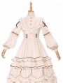 Ivory Shepherdess Long Sleeves Multi-Layer Ruffle Classic Lolita OP Dress