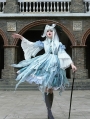 Blue Cthulhu Mythos Halloween Elegant Printed Gothic Lolita OP Dress