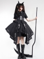 Black Thorns Embroidery Military Uniform Gothic Lolita OP Dress