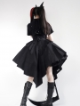 Black Thorns Embroidery Military Uniform Gothic Lolita OP Dress