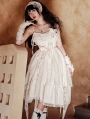 White Elegant Irregular Layered Ruffle Classic Lolita JSK Dress