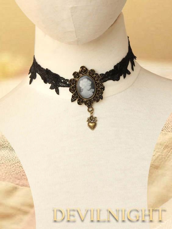 Black Vintage Gothic Victorian Necklace