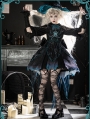 Black Halloween Witch Punk Spider Embroidery Gothic Lolita OP Dress