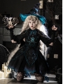 Black Halloween Witch Punk Spider Embroidery Gothic Lolita OP Dress