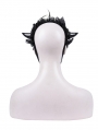 Black Gothic Mesh Flower Devil Sheep Horn Headdress