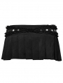 Black Gothic Personalized Sexy Mini Pleated Skirt