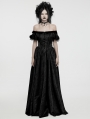 Black Gothic Retro jacquard Victorian Princess Dress