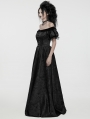 Black Gothic Retro jacquard Victorian Princess Dress