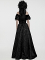 Black Gothic Retro jacquard Victorian Princess Dress