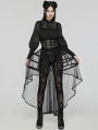 Black Gothic Baroque Bird Cage Bustle Skirt