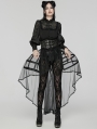 Black Gothic Baroque Bird Cage Bustle Skirt