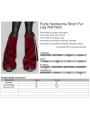 Black and Red Gothic Punk Handsome Faux Fur Leg Warmers for Women