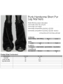 Black Gothic Punk Handsome Faux Fur Leg Warmers for Women