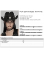 Black Gothic Punk Personalized Hollow Hat for Women