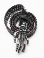 Red and Black Gothic Punk Vintage Ghost Claw Rhinestone Belt