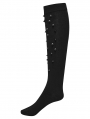 Black Gothic Personalized Punk Rivet Knee High Socks