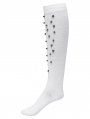 White Gothic Personalized Punk Rivet Knee High Socks