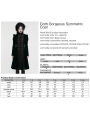 Black and Green Retro Gothic Velvet Symmetric Embroidery Party Coat for Women