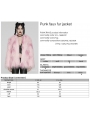 Pink Gothic Leopard Print Lined Faux Fur Jacket for Women