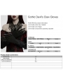 Black Gothic Devil's Claw 3D Wing Embroidery Gloves